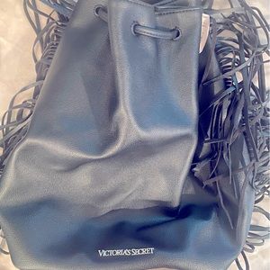 Black VICTORIA SECRET PURSE/BAG leather